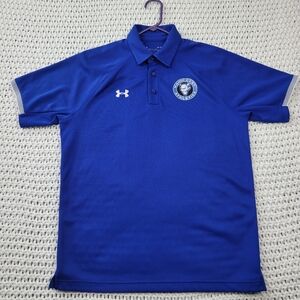 Under Armour OfficialMine East Athletics School Blue Men Polo Shirt Size Medium